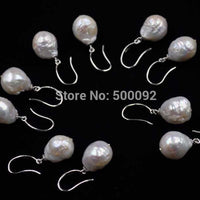 Natural 10-11mm Furrow Kasumi pearl earring wholesale