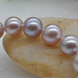 AAA Gorgeous 8.5-9mm round natural lavender pearl bracelet 18CM