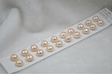 wholesale 24 PCS (12PAIRS) 10.5-11mm half drilled button loose pearl