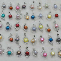 wholesale 100 pcs mix style colours freshwater pearl pendants