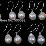 Natural 10-11mm Furrow Kasumi pearl earring wholesale