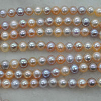 AAA high quality lots 3strands 6mm natural pearl wholesale strings