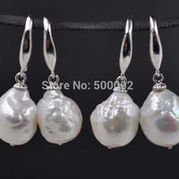 Natural 10-11mm Furrow Kasumi pearl earring wholesale