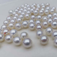 AAA 6.5-7mm round loose real pearl round shape Freshwater pearls lots