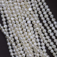 ELEISPL wholesale 15 strands 8-9mm white gray mixed nugget freshwater pearl strings