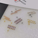 10 Pairs Wholesale Retail Long Style Studs Pearl Earrings S925 Rare Jewelry