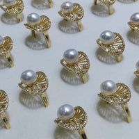 14k gold filled rings finest fresh water pearl different style option ZJ9000511