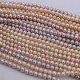 Wholesale 10strands near round potato freshwater pearl 9-10mm