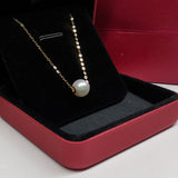 2020 Top 8mm round sea water Akoya pearl necklace pendant G18K Chain wedding women;s jewelry