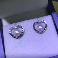 wholesale 10 pairs women's jewelry sterling silver freshwater pearl studs earrings